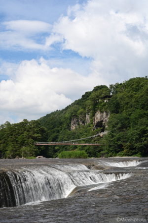 吹割の滝と吊り橋
